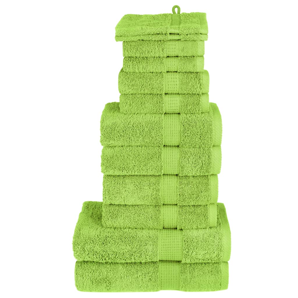 Rankšluosčių rinkinys SOLUND, 12vnt., žali, 600g/m²