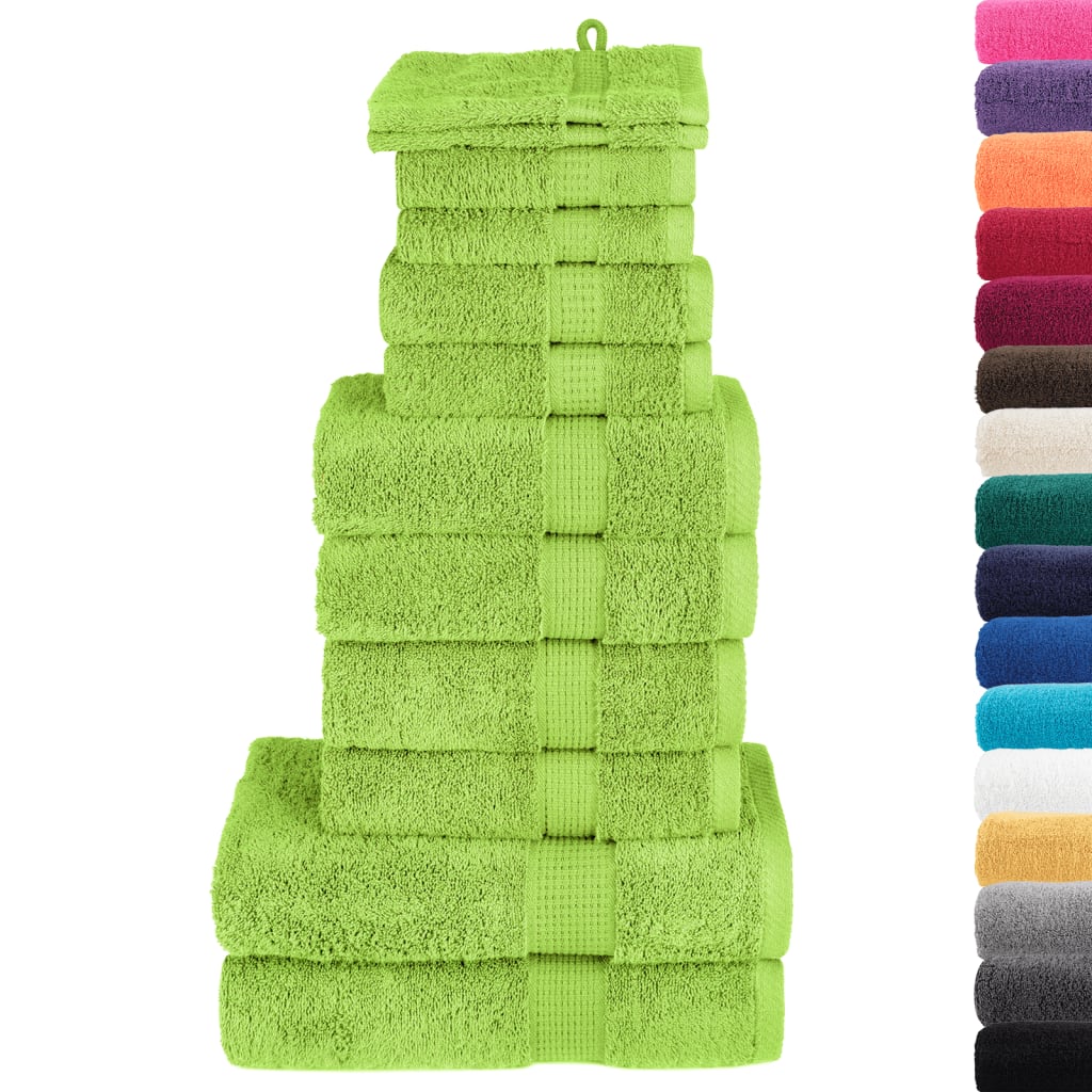 Rankšluosčių rinkinys, SOLUND, 12vnt., žali, 600g/m²