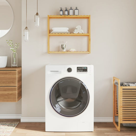 Vonios kambario lentyna, 3 aukštų, 60x15x54cm, bambukas