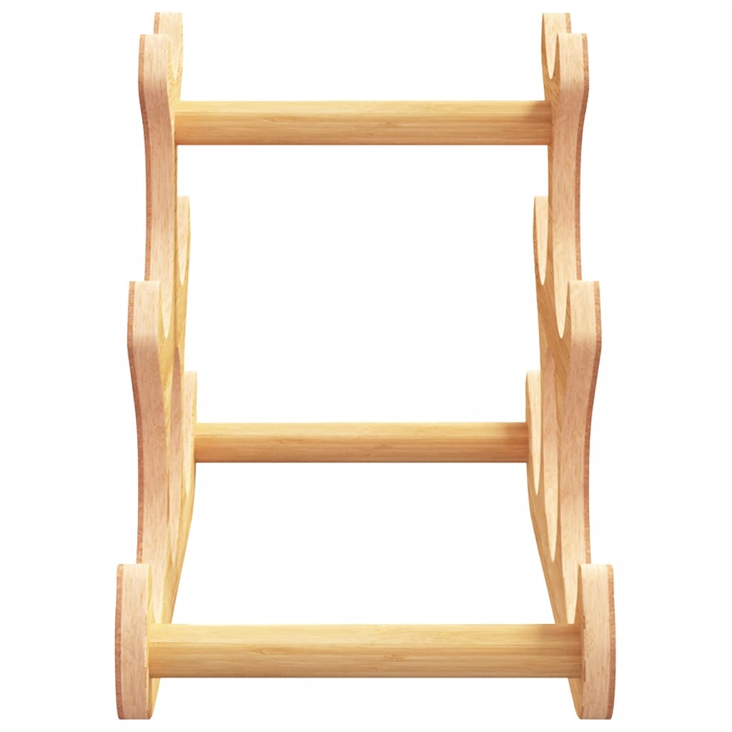 Stovas vynui skirtas 6 buteliams, 35x18x25,5cm, bambukas