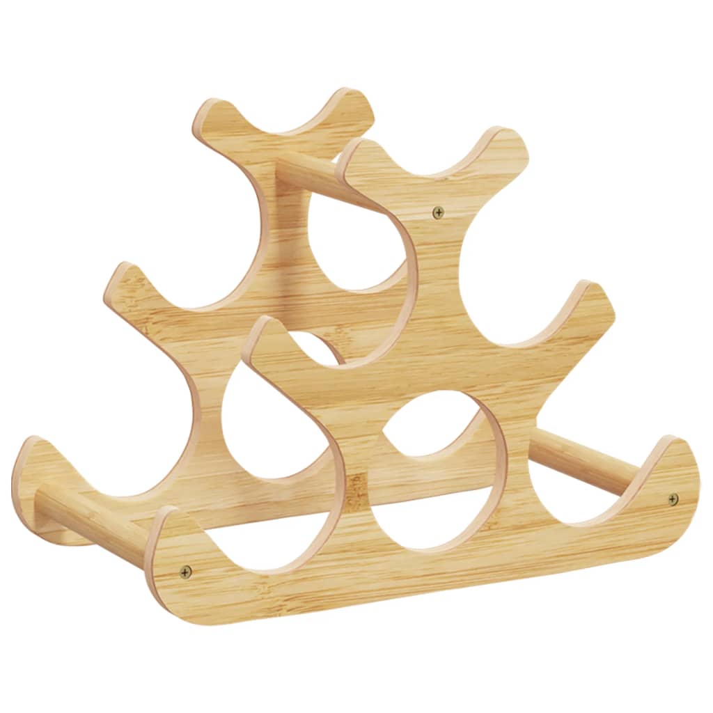 Stovas vynui skirtas 6 buteliams, 35x18x25,5cm, bambukas