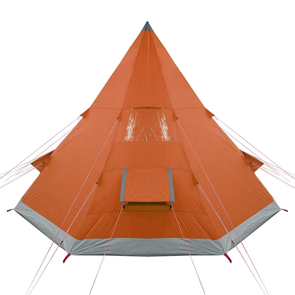 Stovyklavimo palapinė, oranžinė, keturvietė, tipi dizaino