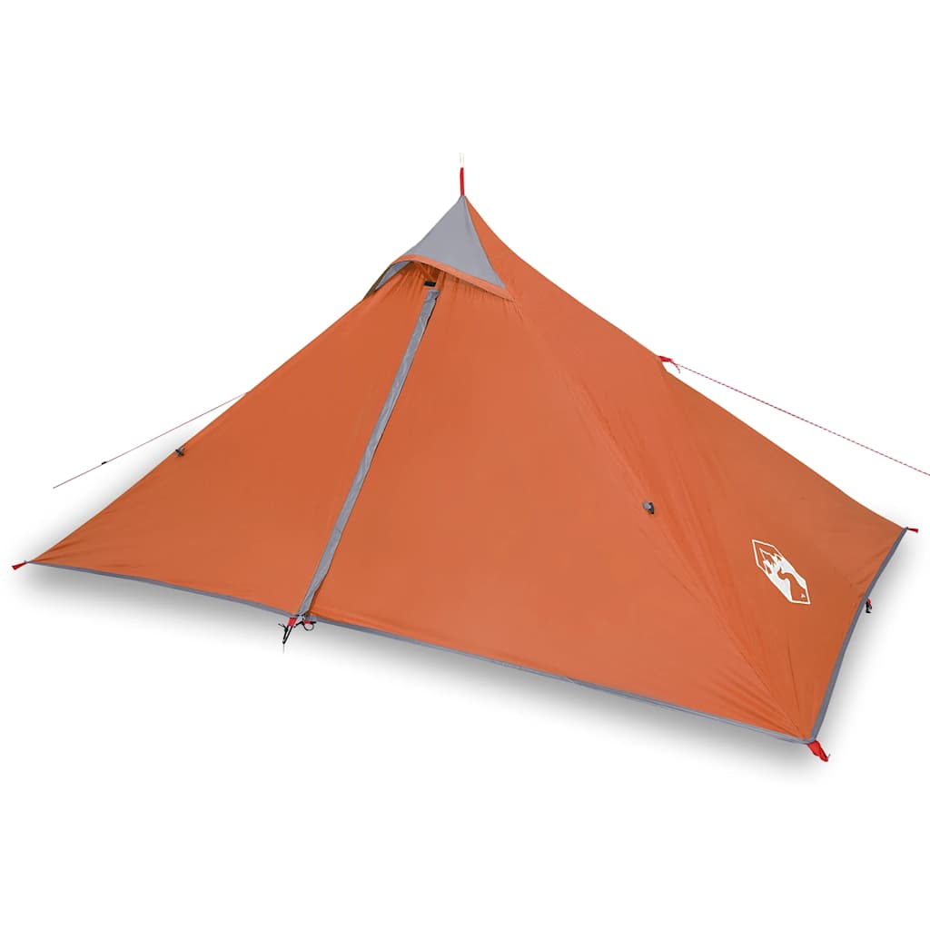 Stovyklavimo palapinė, oranžinė, vienvietė, tipi dizaino