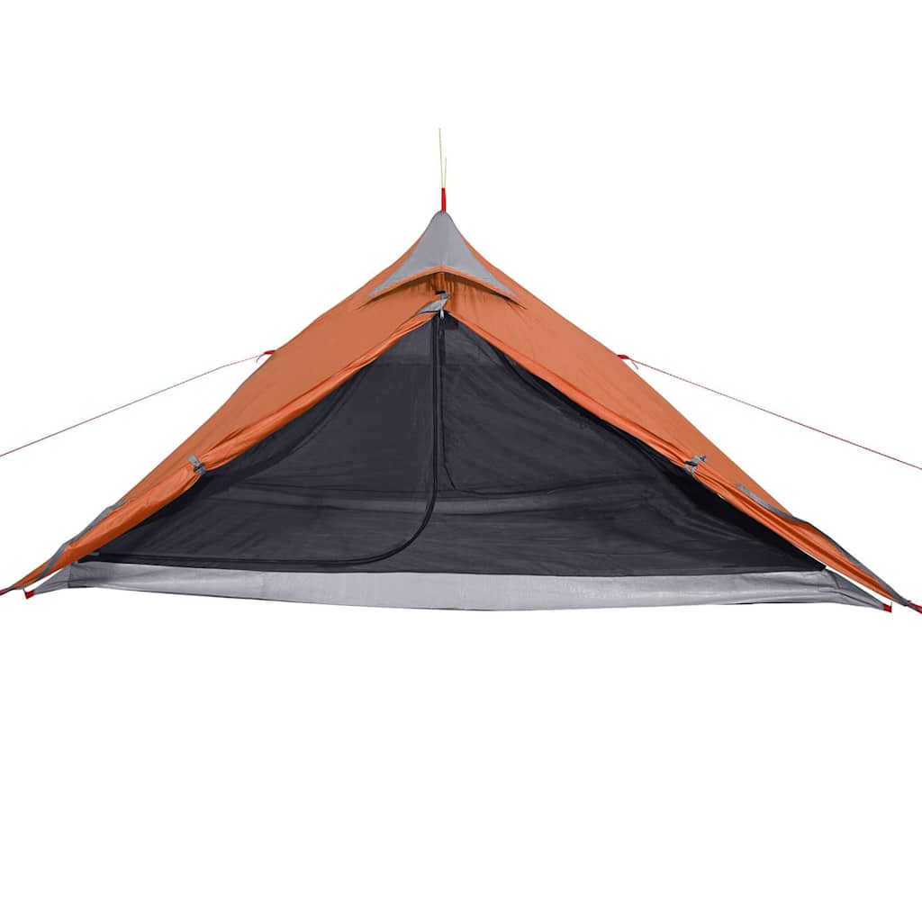 Stovyklavimo palapinė, oranžinė, vienvietė, tipi dizaino