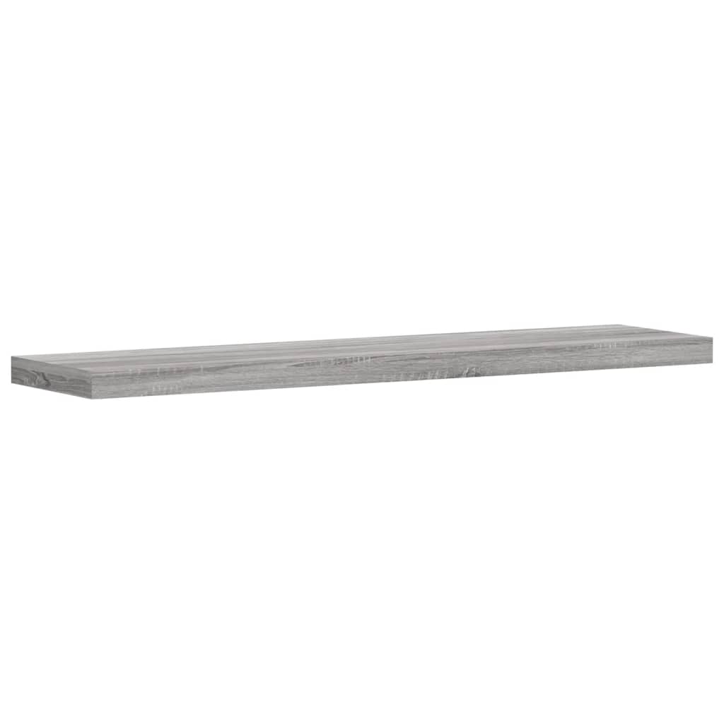 Sieninės lentynos, 4vnt., pilkos ąžuolo, 40x10x1,5cm, mediena