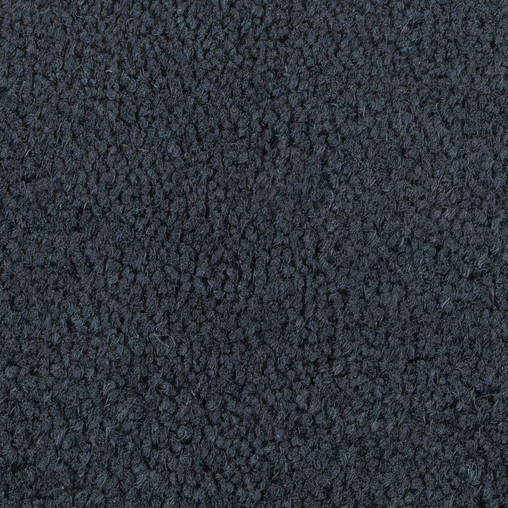 Durų kilimėlis, tamsiai pilkas, pusapvalis, 40x60 cm, siūtas kokoso pluoštas