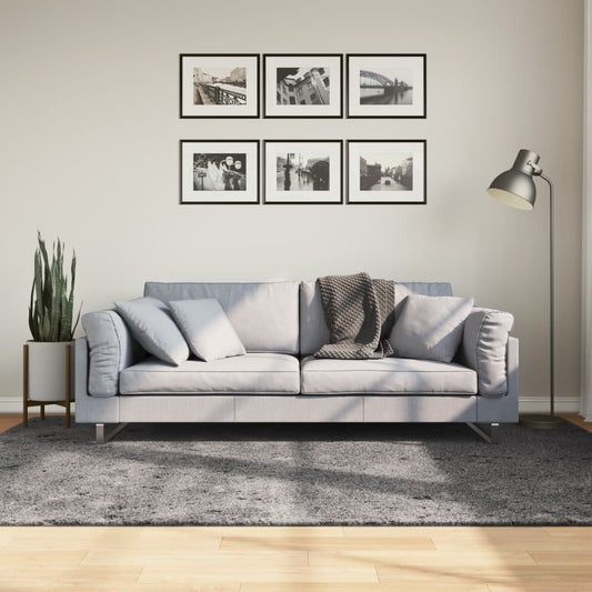 Kilimas HUARTE, antracito, 160x230 cm, trumpi šereliai