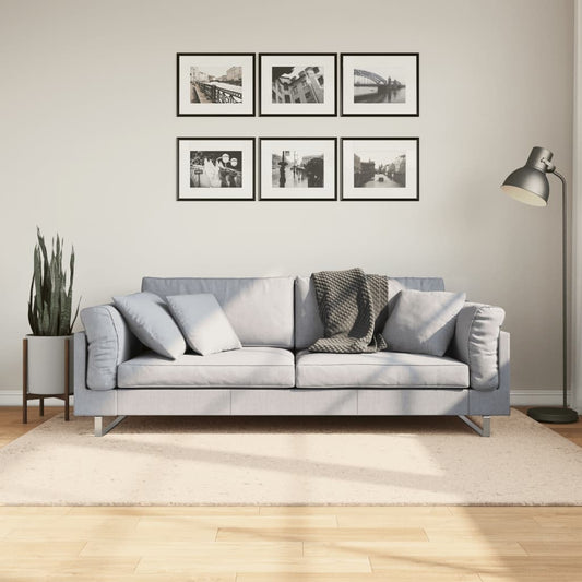 Kilimas HUARTE, smėlio, 140x200 cm, trumpi šereliai
