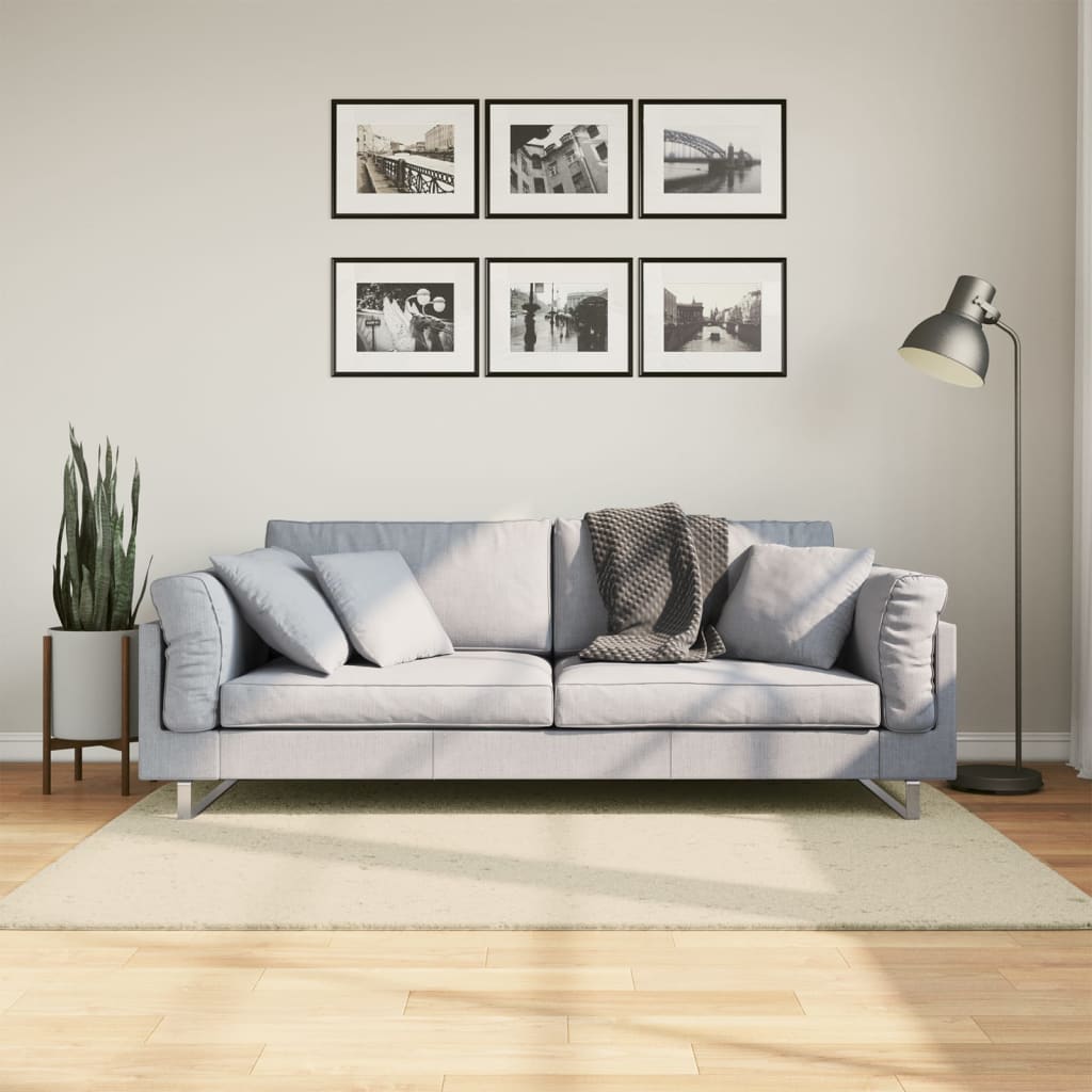 Kilimas HUARTE, kreminis, 120x170cm, trumpi šereliai