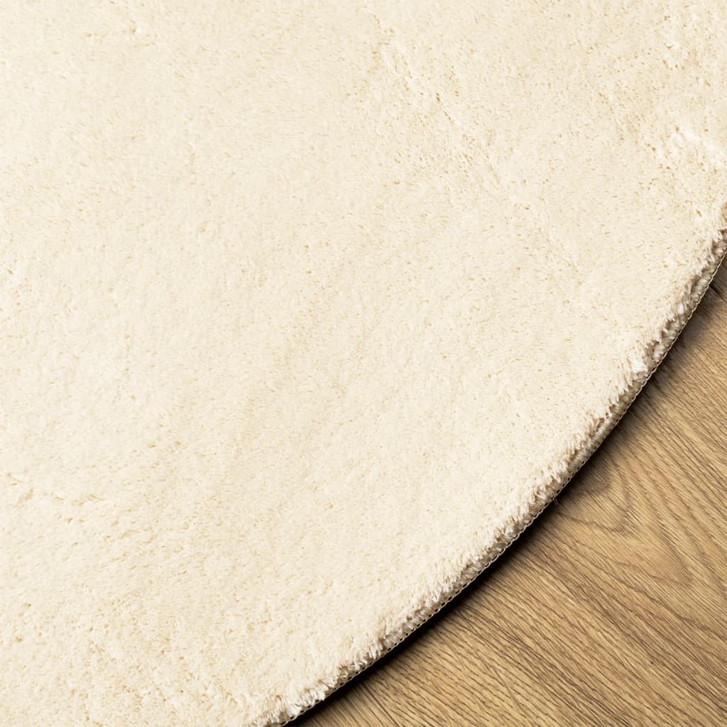 Kilimas HUARTE, kreminės spalvos, 120cm, trumpi šereliai