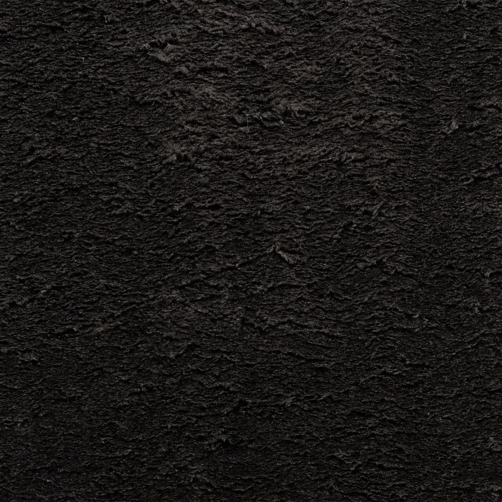 Kilimas HUARTE, juodas, 80x200cm, trumpi šereliai
