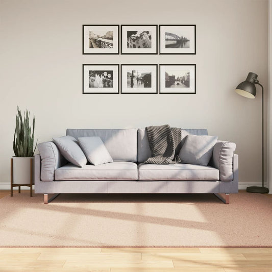 Kilimas HUARTE, rausvos spalvos, 160x160cm, trumpi šereliai