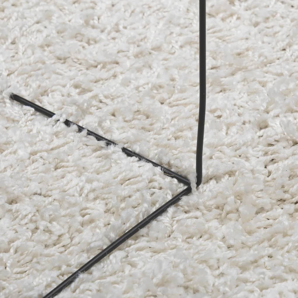 Shaggy kilimas PAMPLONA, kreminis, 120x170cm, aukšti šereliai