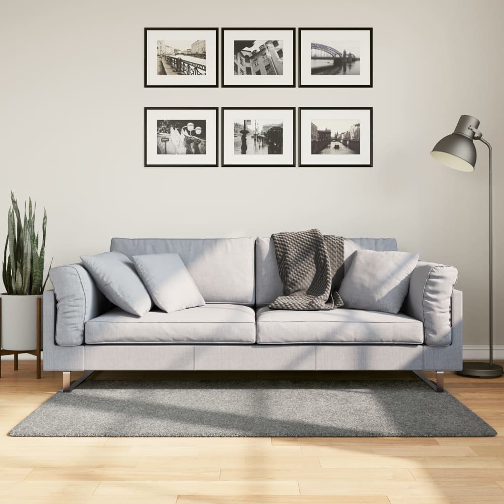 Shaggy kilimas PAMPLONA, žalias, 80x150cm, aukšti šereliai