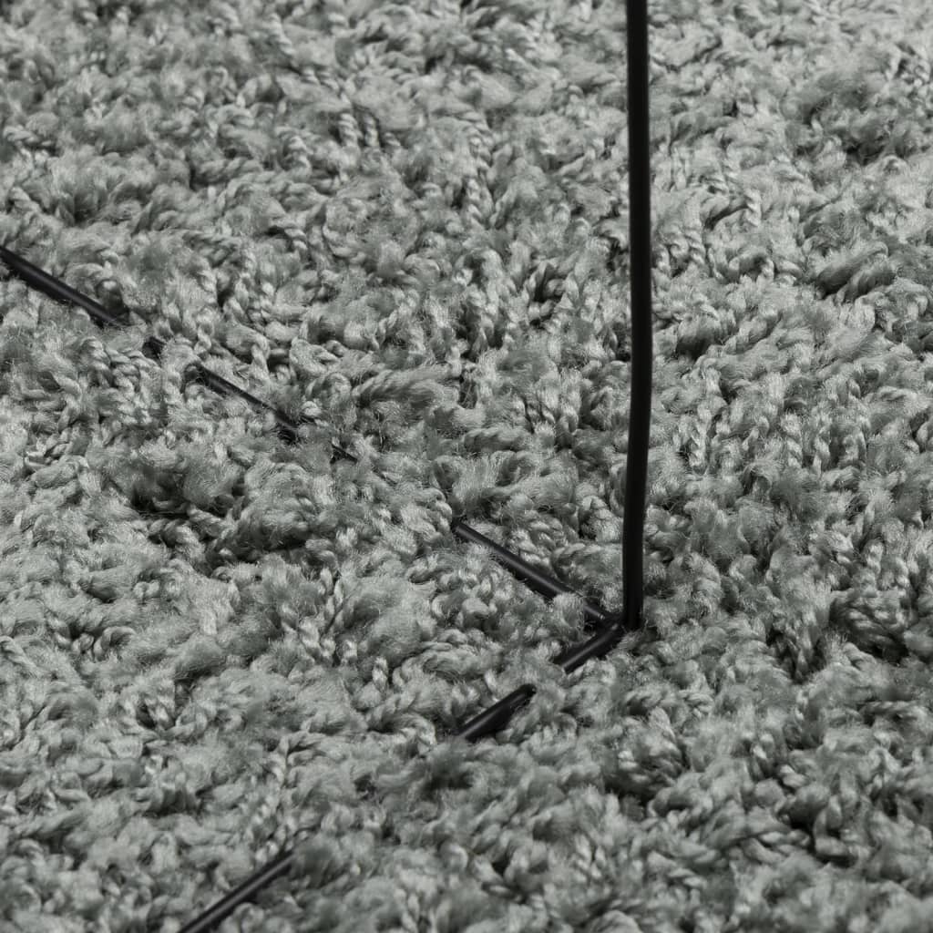 Shaggy kilimas PAMPLONA, žalias, 80x250cm, aukšti šereliai