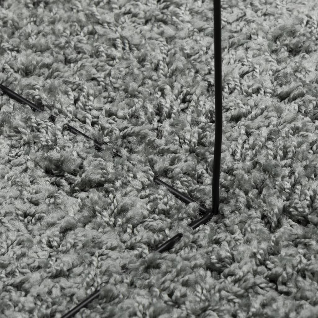 Shaggy kilimas PAMPLONA, žalias, 140x200cm, aukšti šereliai