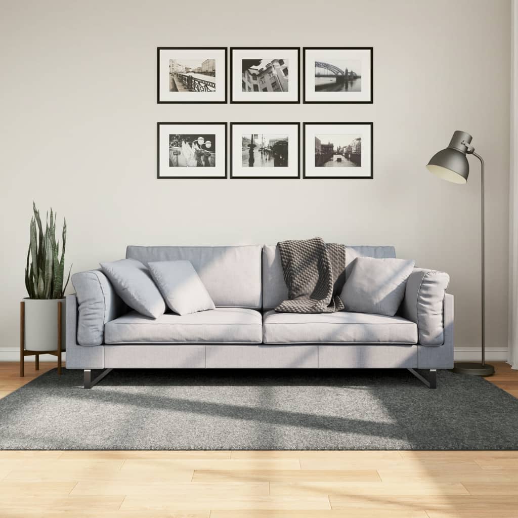 Shaggy kilimas PAMPLONA, žalias, 140x200cm, aukšti šereliai