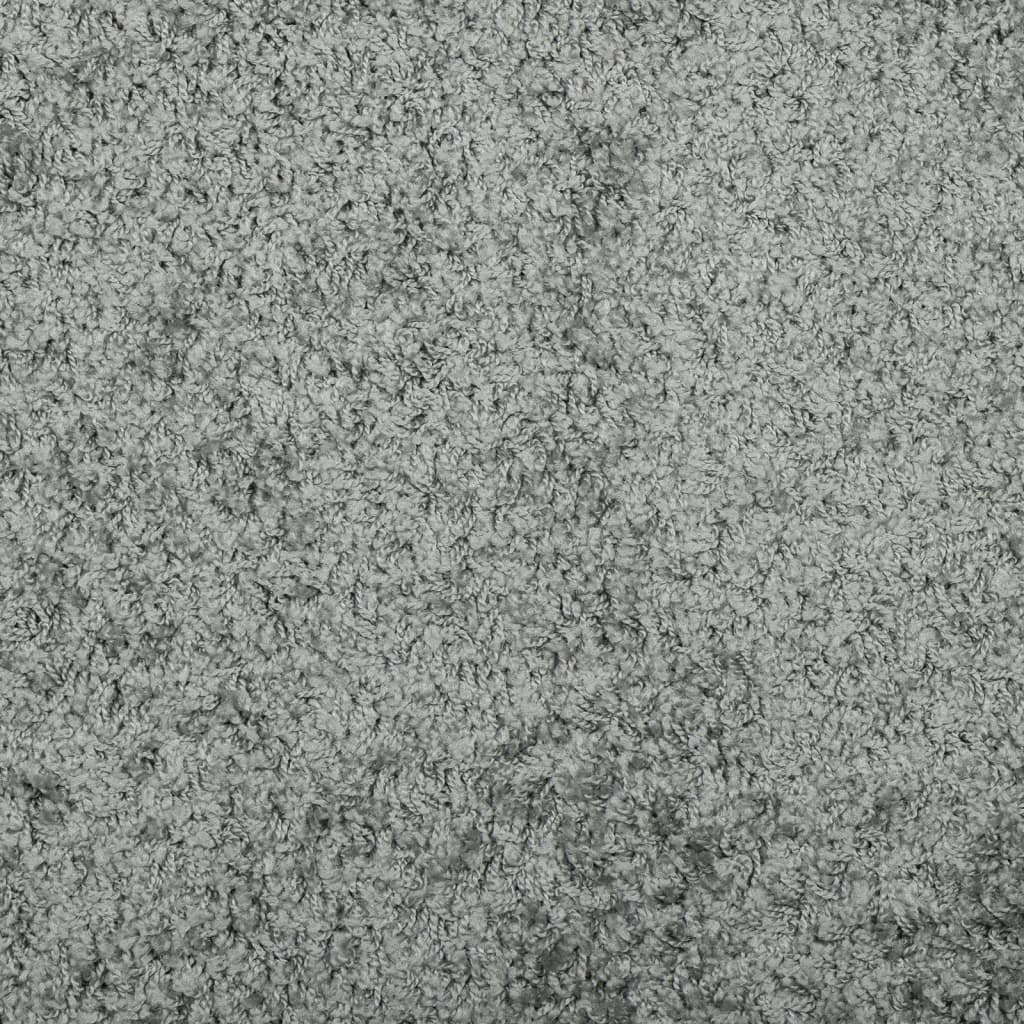 Shaggy kilimas PAMPLONA, žalias, 160x160cm, aukšti šereliai