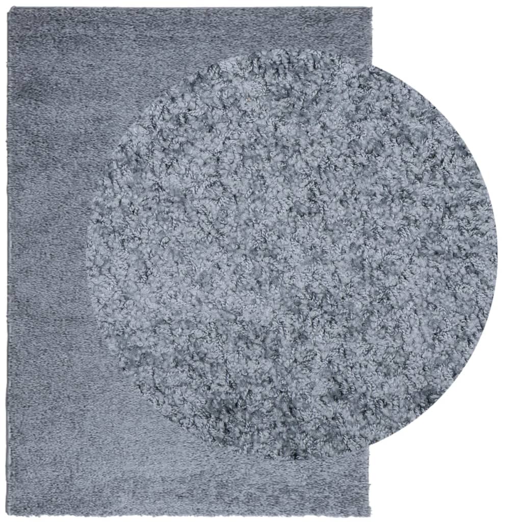 Shaggy kilimas PAMPLONA, mėlynas, 200x280cm, aukšti šereliai