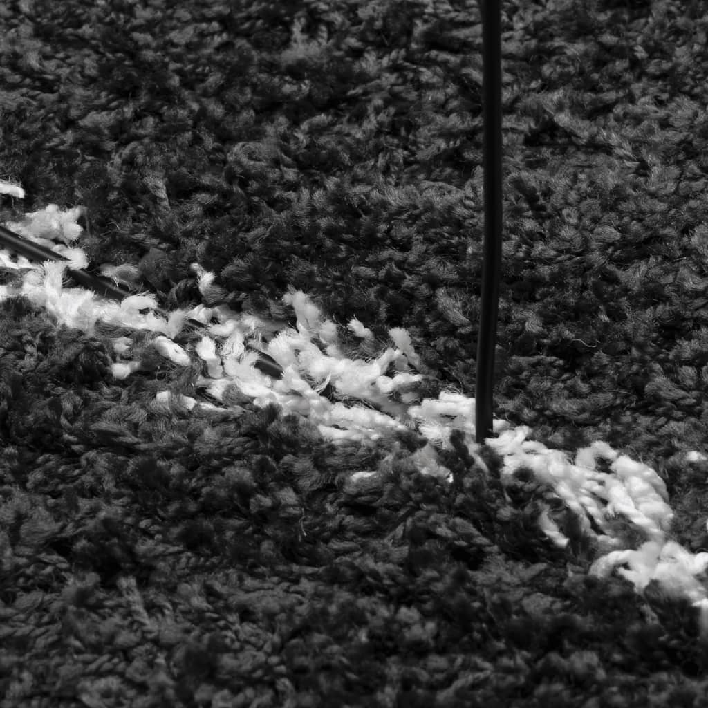 Shaggy kilimas PAMPLONA, juodas ir kreminis, 200x280cm