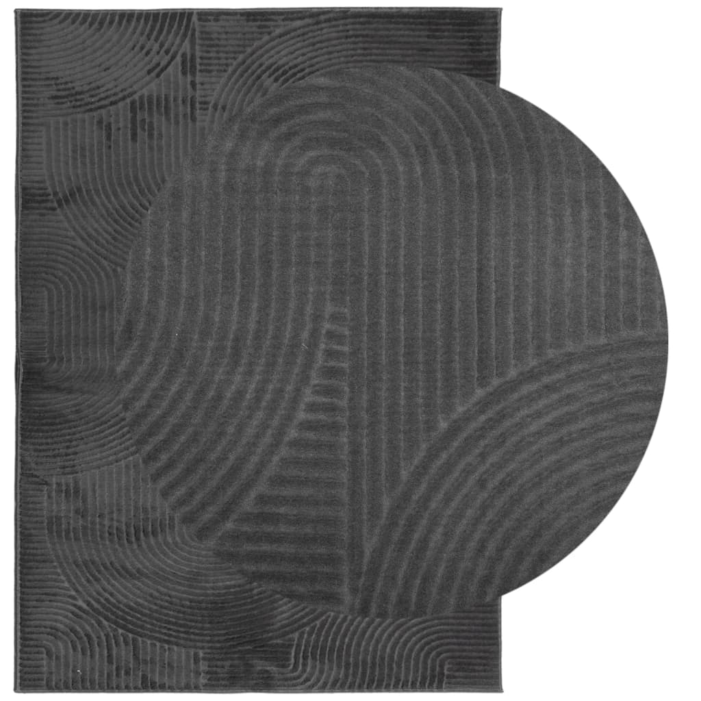 Kilimas IZA, antracito, 240x340cm, trumpi šereliai
