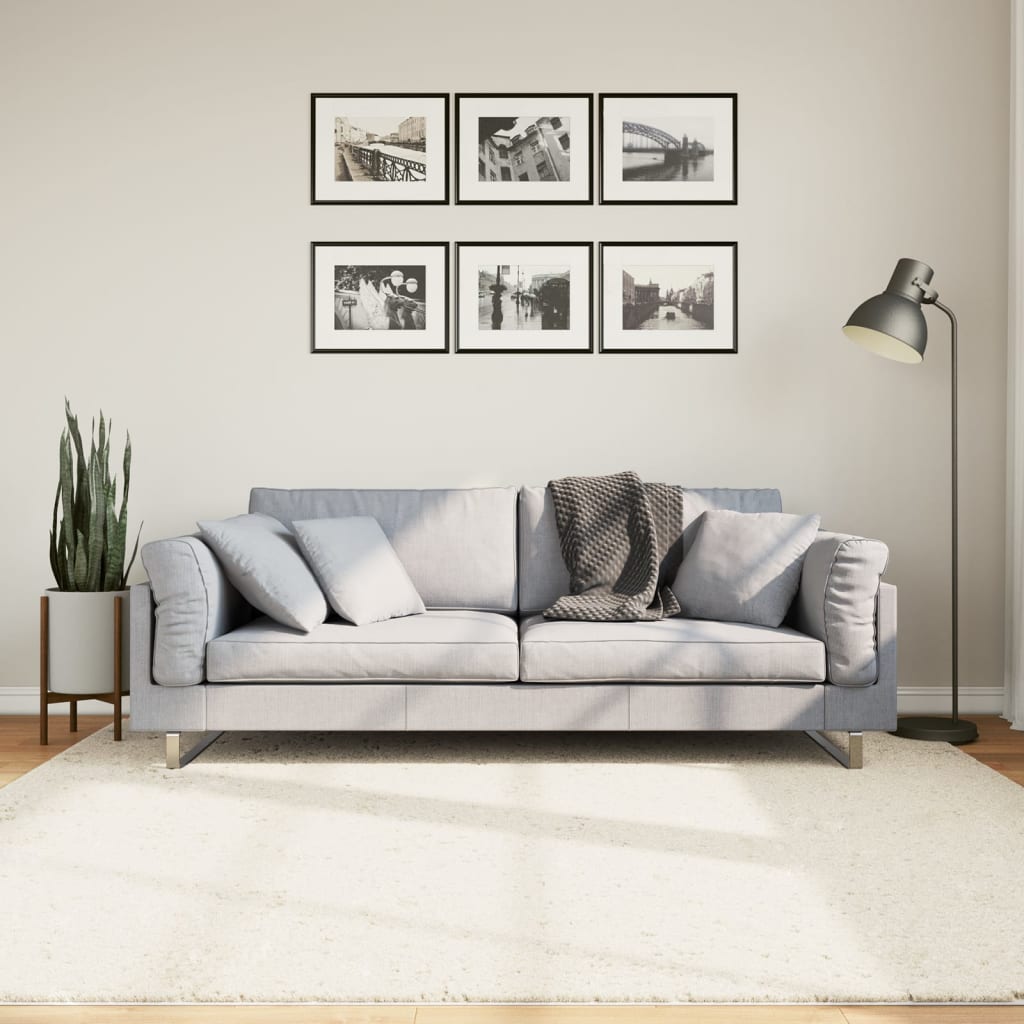 Kilimas OVIEDO, smėlio spalvos, 200x200cm, trumpi šereliai