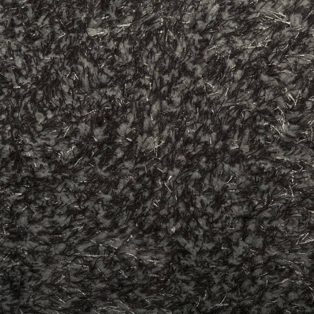 Kilimas ISTAN, antracito, 160cm, blizgus, aukšti šereliai