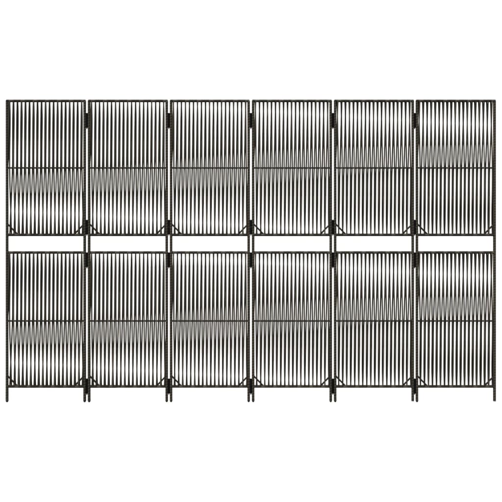 Kambario pertvara, 6 segmentai, pilkos spalvos, poliratanas