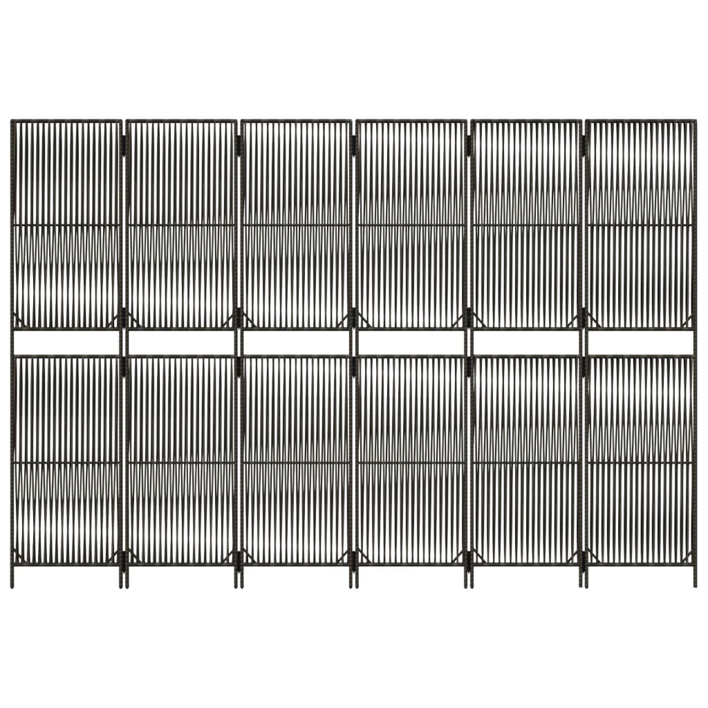 Kambario pertvara, 6 segmentai, pilkos spalvos, poliratanas