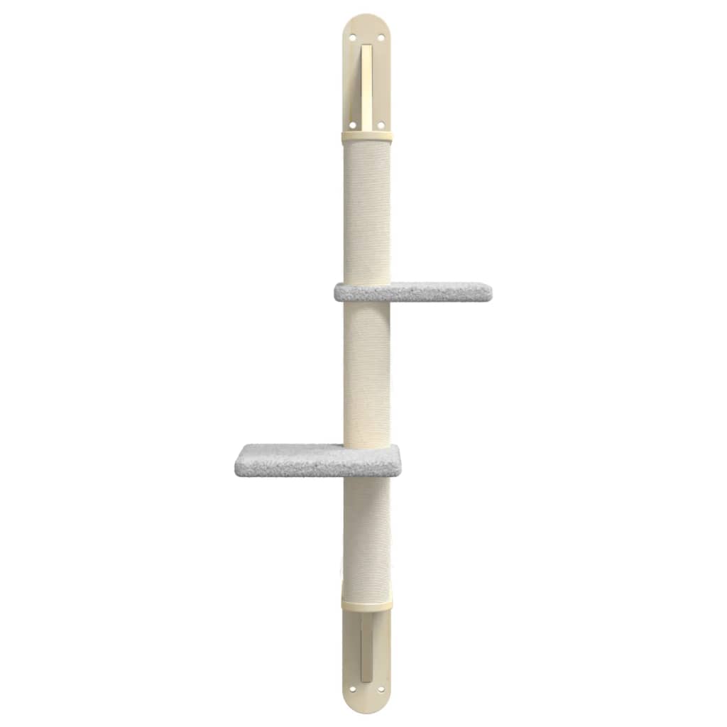 Draskyklė katėms su draskymo stovu, šviesiai pilka, 108cm