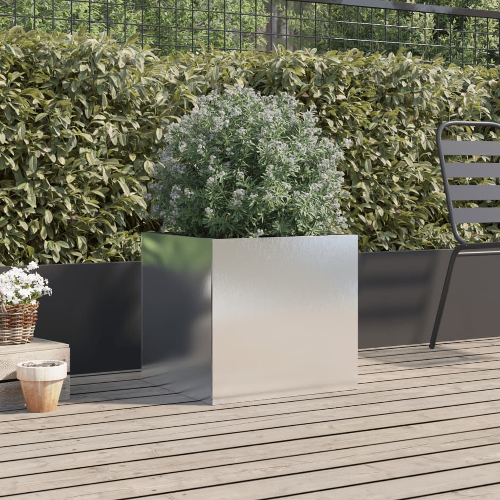 Lovelis, sidabrinės spalvos, 49x47x46cm, nerūdijantis plienas