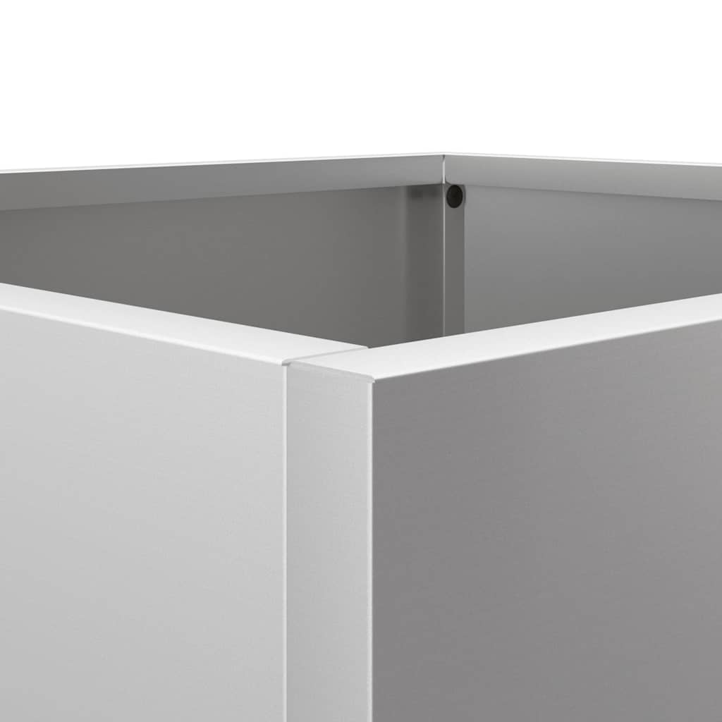 Lovelis, sidabrinis, 32x29x75cm, galvanizuotas plienas
