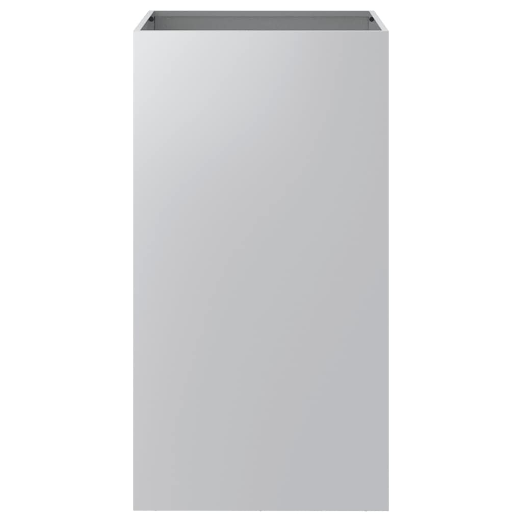 Lovelis, sidabrinės spalvos, 42x38x75cm, galvanizuotas plienas