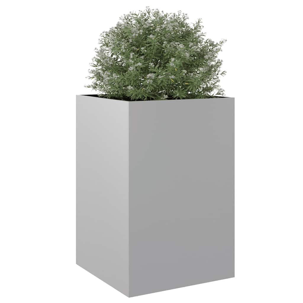 Lovelis, sidabrinės spalvos, 52x48x75cm, galvanizuotas plienas
