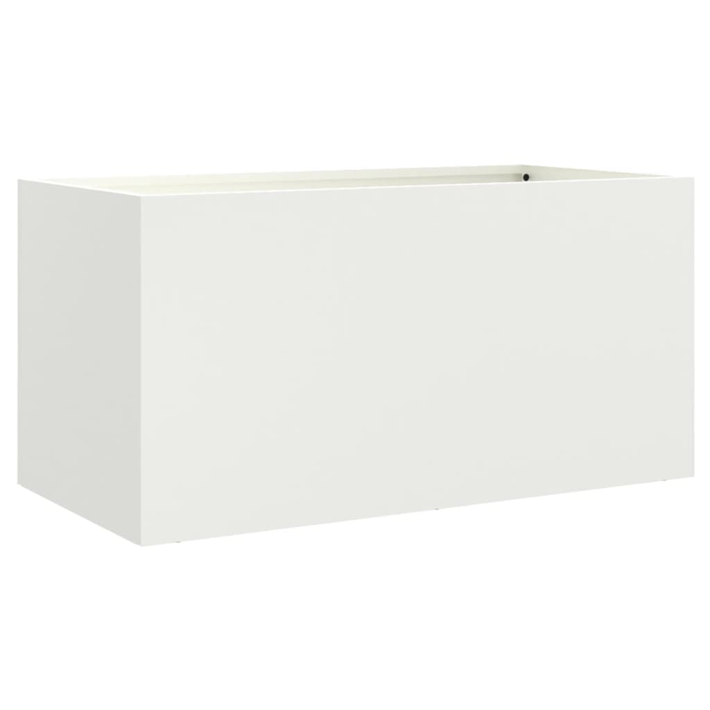 Lovelis, baltos spalvos, 62x30x29cm, plienas