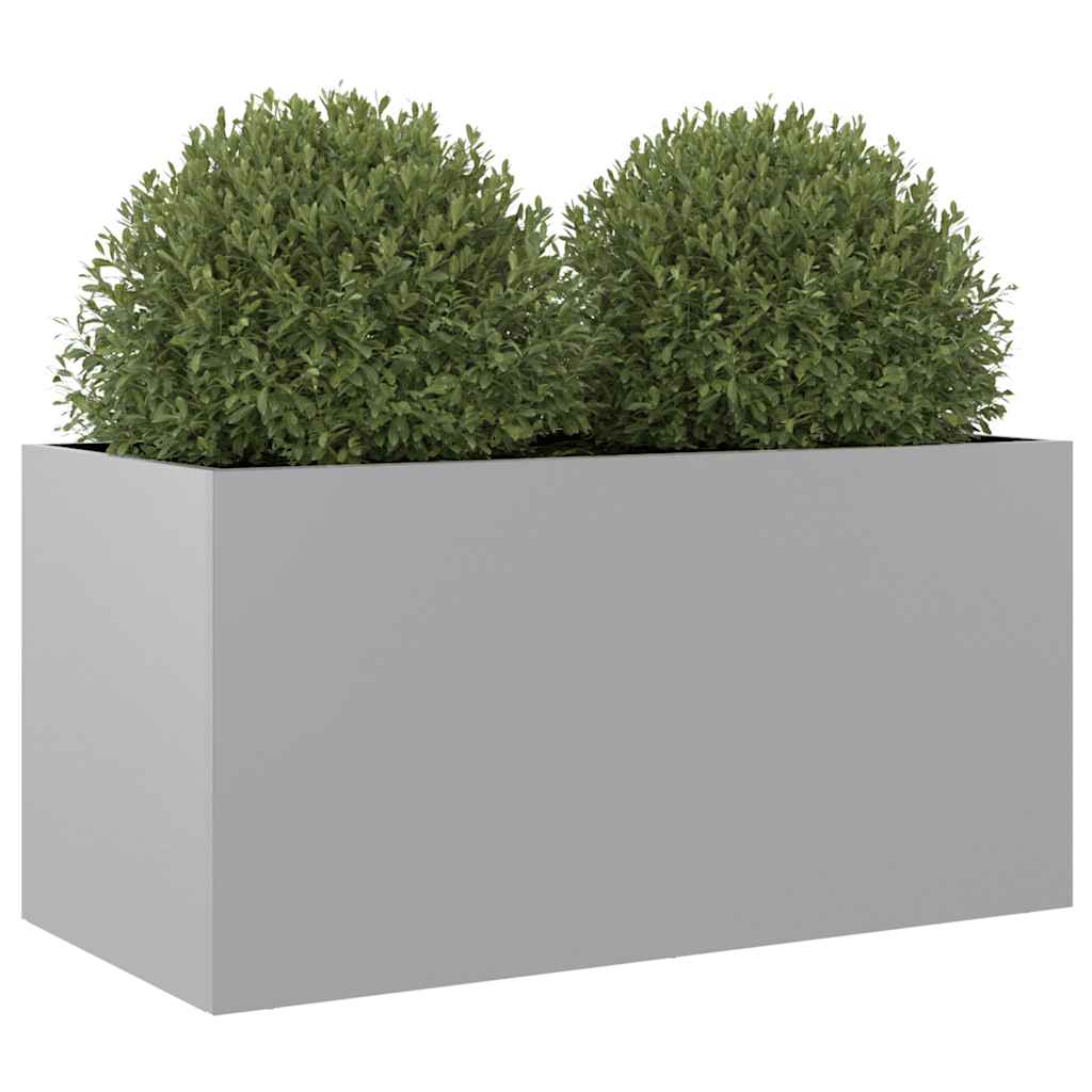 Lovelis, sidabrinės spalvos, 62x30x29cm, galvanizuotas plienas