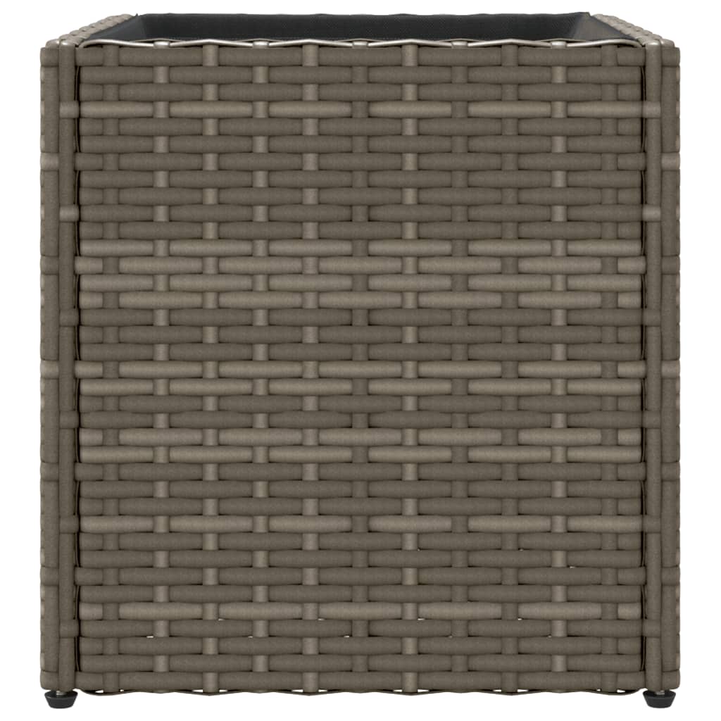 Sodo loveliai, 2vnt., pilkos spalvos, 36x30x32cm, poliratanas