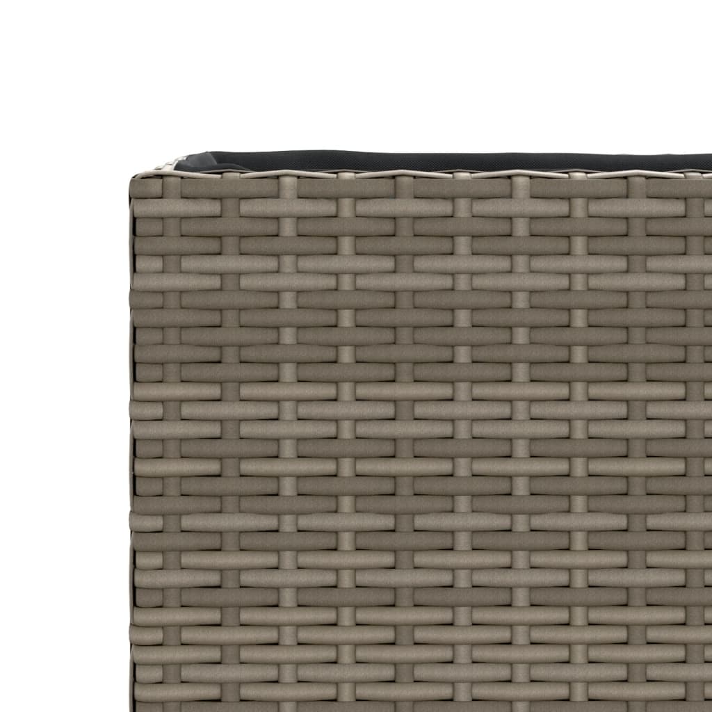 Sodo loveliai, 2vnt., pilkos spalvos, 36x30x32cm, poliratanas