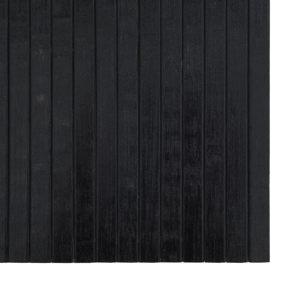 Kilimas, stačiakampis, juodas, 60x300 cm, bambukas