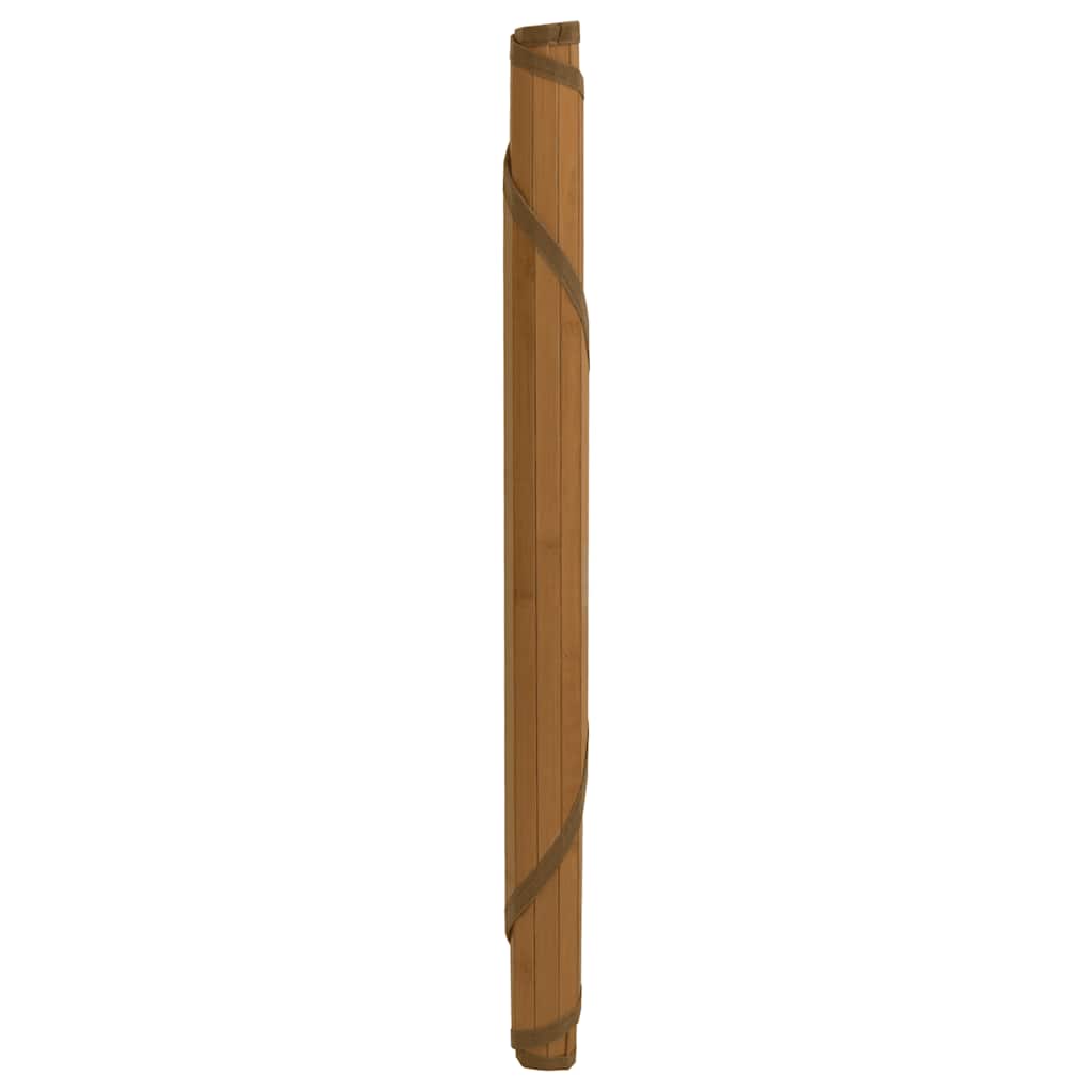 Kilimas, apvalus, rudas, 60 cm, bambukas