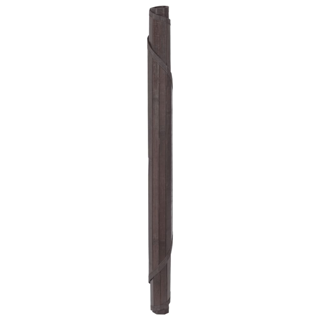 Kilimas, apvalus, tamsiai rudas, 60 cm, bambukas