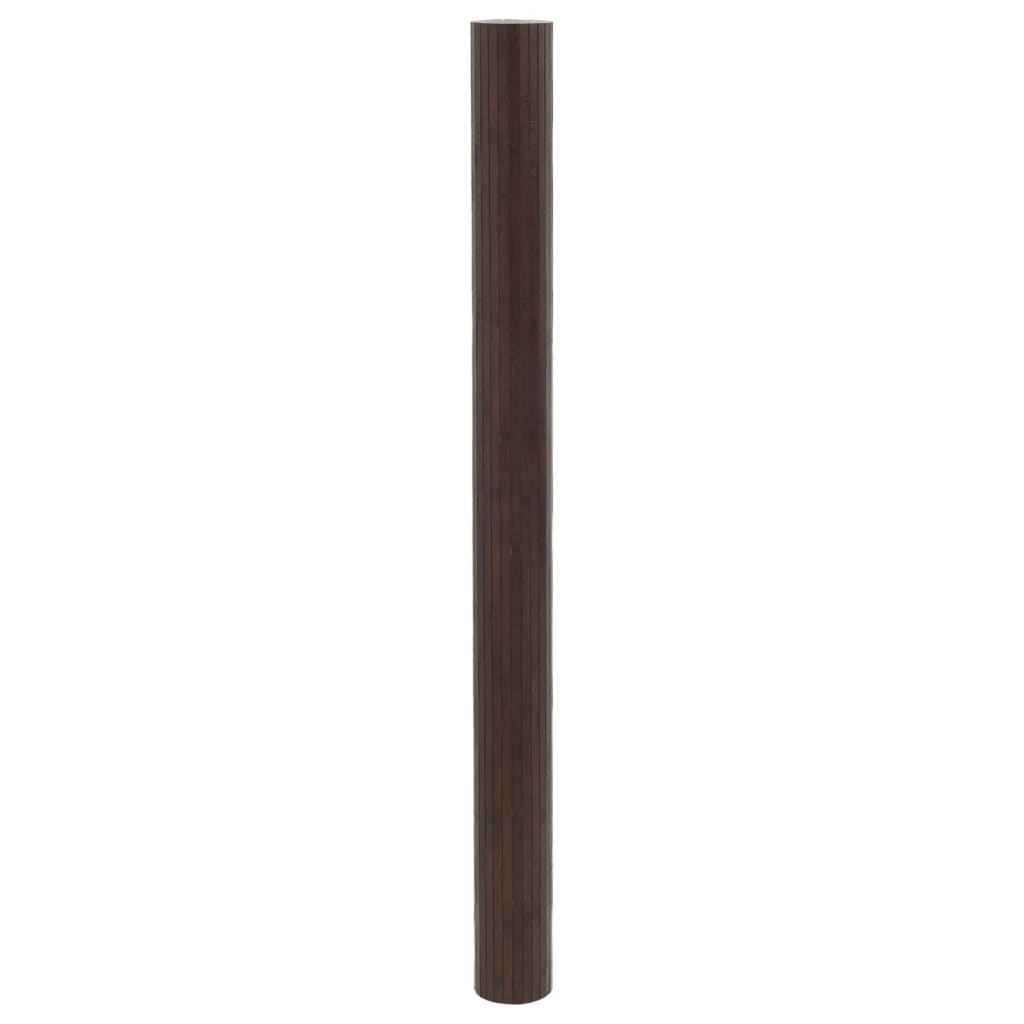 Kambario pertvara, tamsiai rudos spalvos, plotis 600 cm, aukštis 165 cm, bambukas