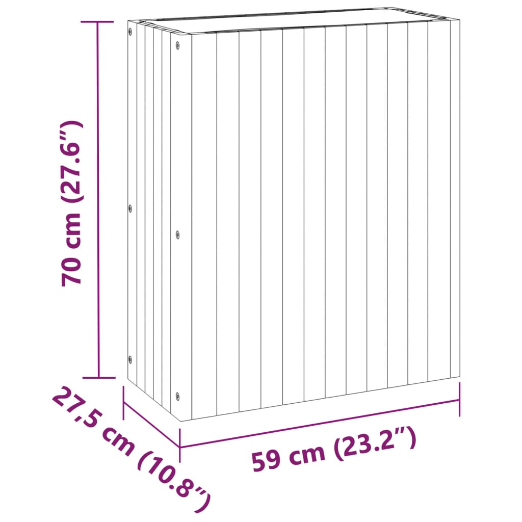 Sodo lovelis, 59x27,5x70cm, akacijos medienos masyvas