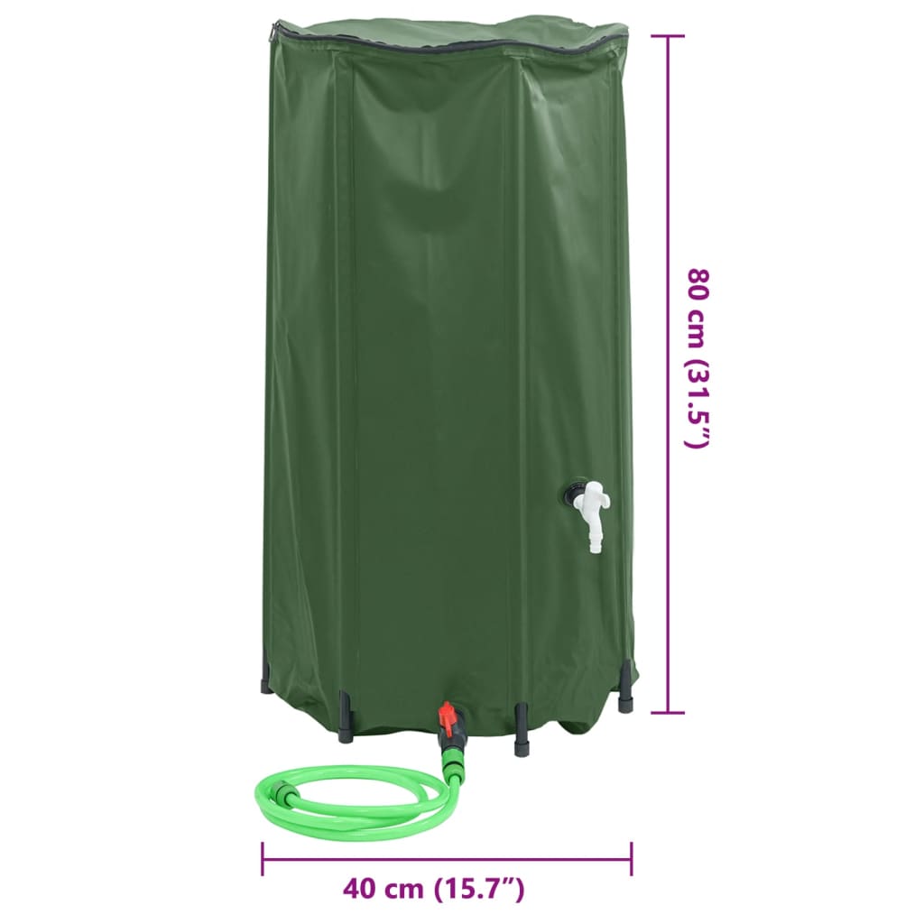 Vandens talpa su čiaupu, sulankstoma, 100l, PVC