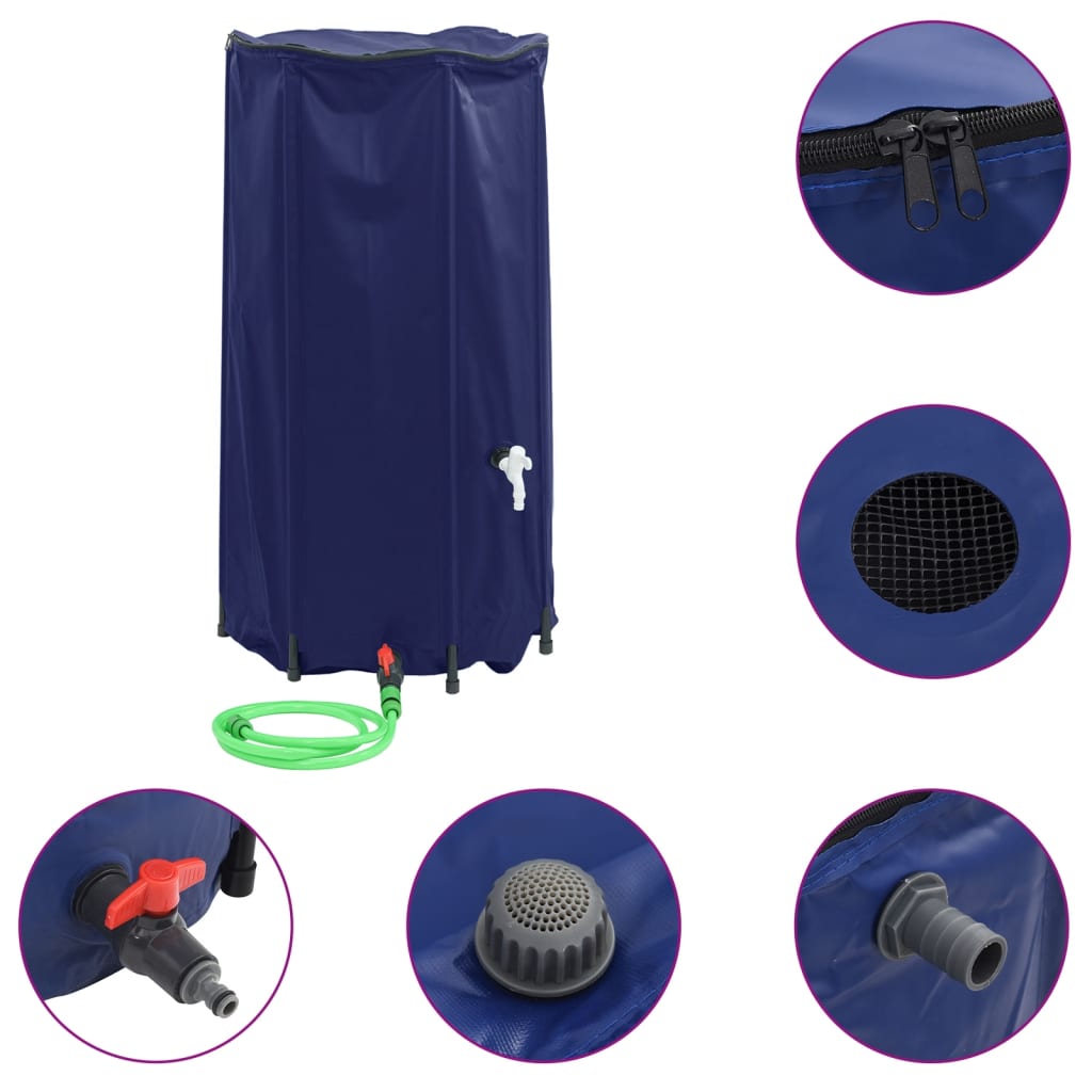 Vandens talpa su čiaupu, sulankstoma, 100l, PVC