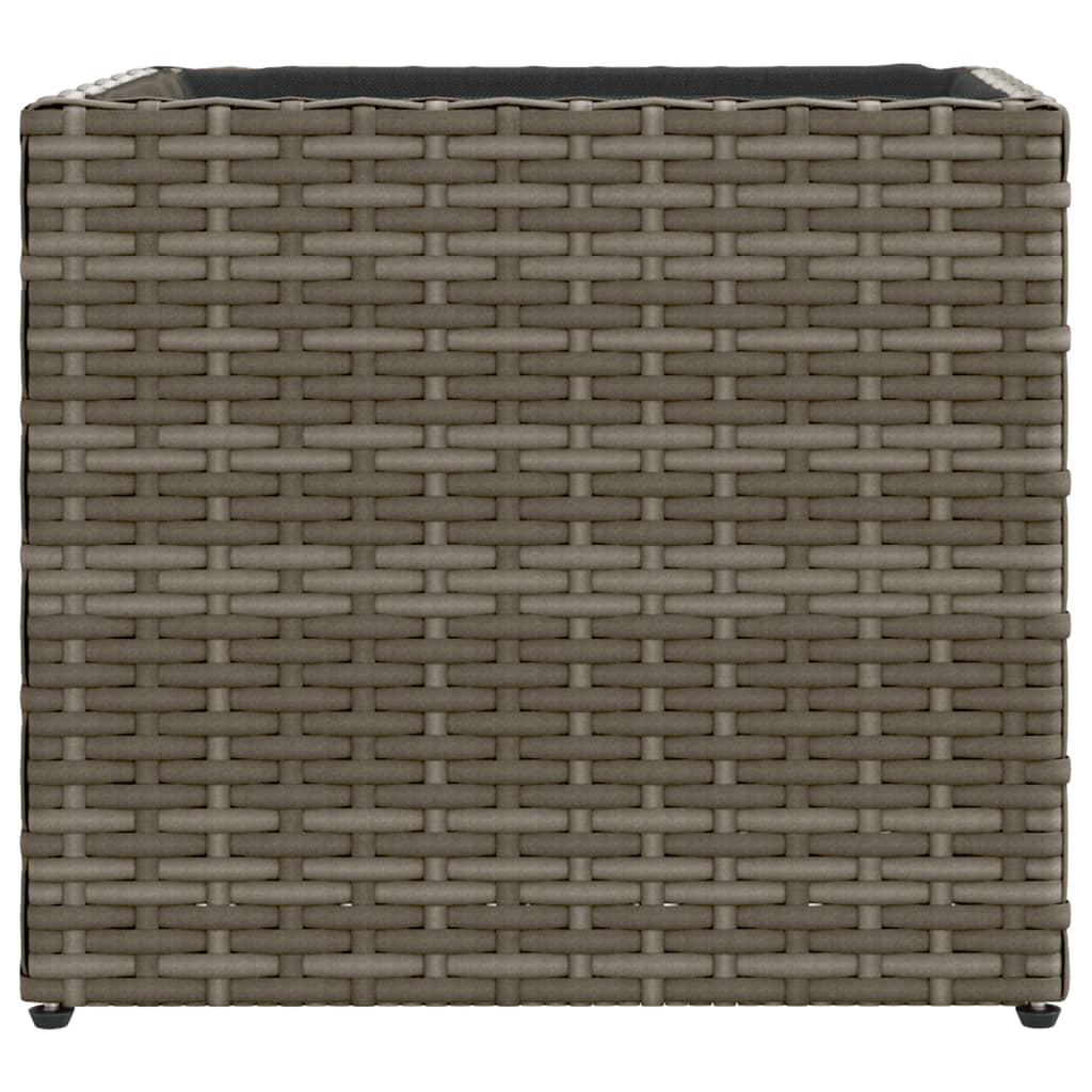 Sodo lovelis, pilkos spalvos, 36x30x32cm, poliratanas
