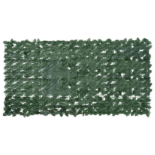 Balkono pertvara su tamsiai žaliais lapais, 200x100cm