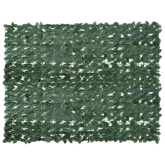 Balkono pertvara su tamsiai žaliais lapais, 200x150cm