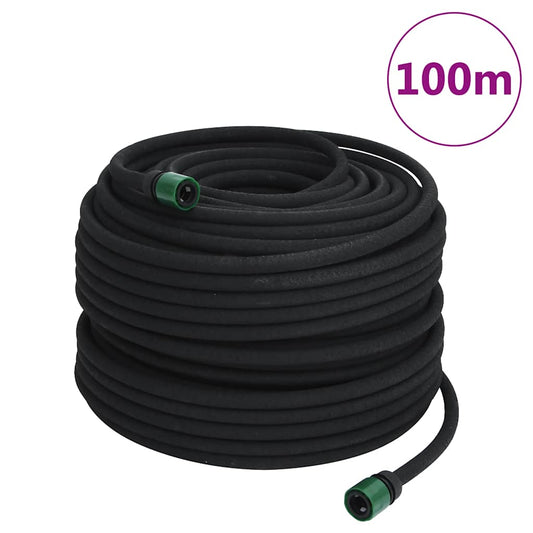 Lašelinio sodo laistymo žarna, juodos spalvos, 0,6", 100m, guma