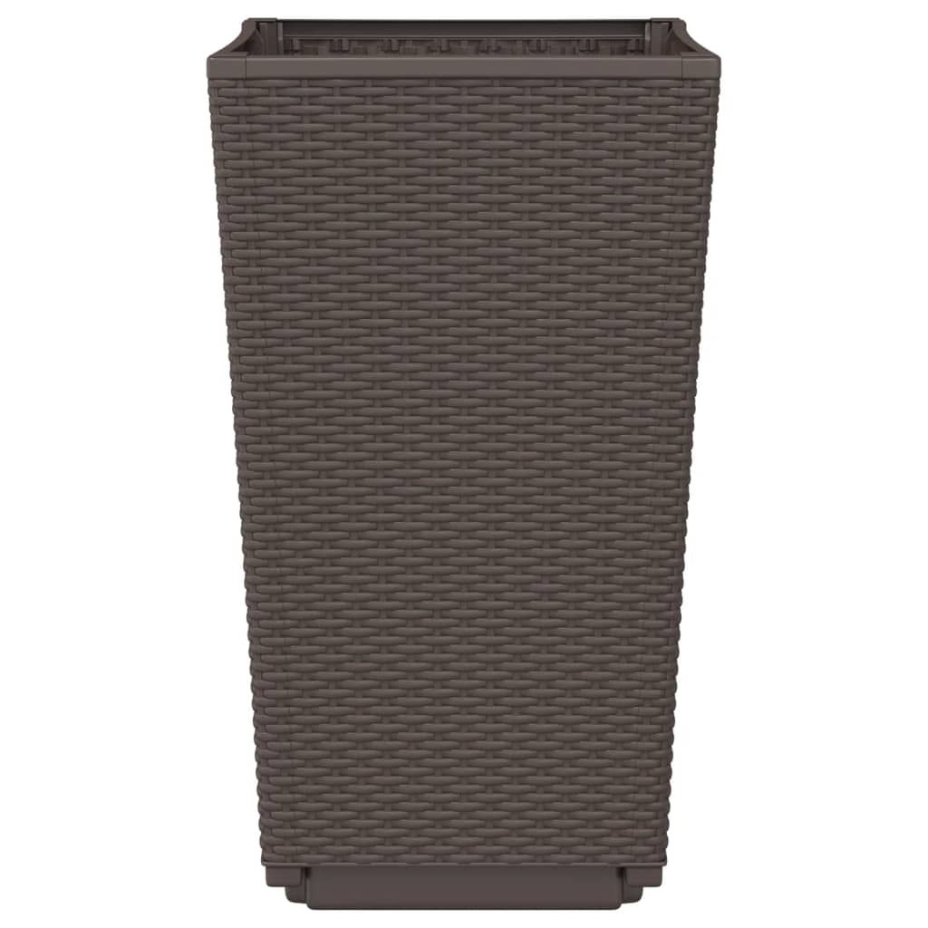 Sodo loveliai, 2vnt., rudos spalvos, 32,5x32,5x57cm, PP
